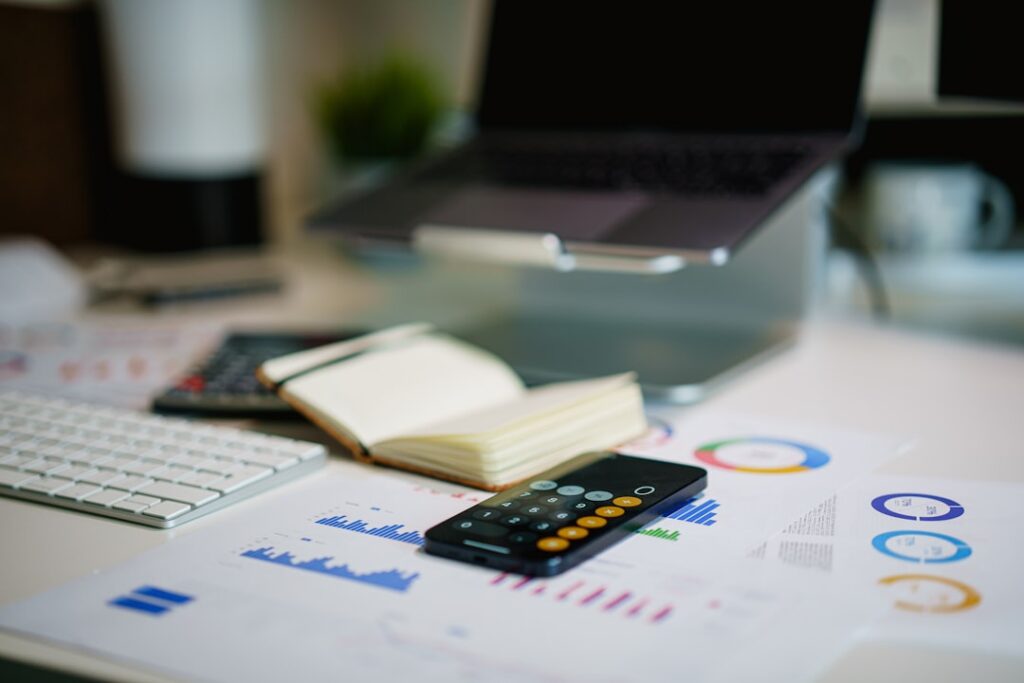 Reviewing bookkeeping records and financial reports