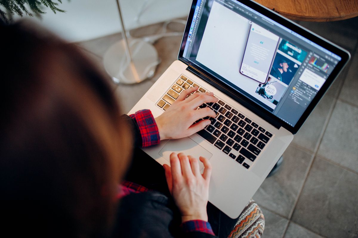 Virtual assistant working remotely at a home office desk